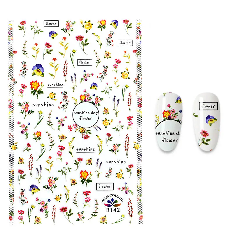 

Стикеры в виде листьев, наклейки из фольги, стикеры для маникюра