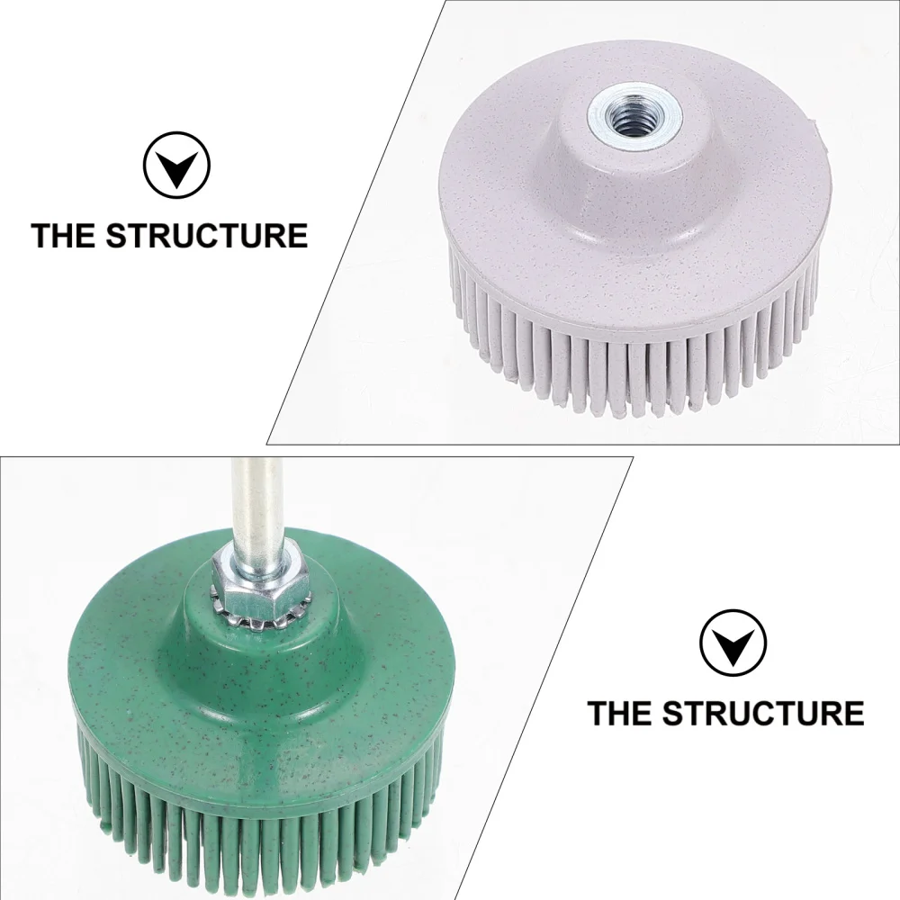 

6 PCS 2 inch Abrasive Disc Rubber Abrasive Brush for Rust Burr Removal