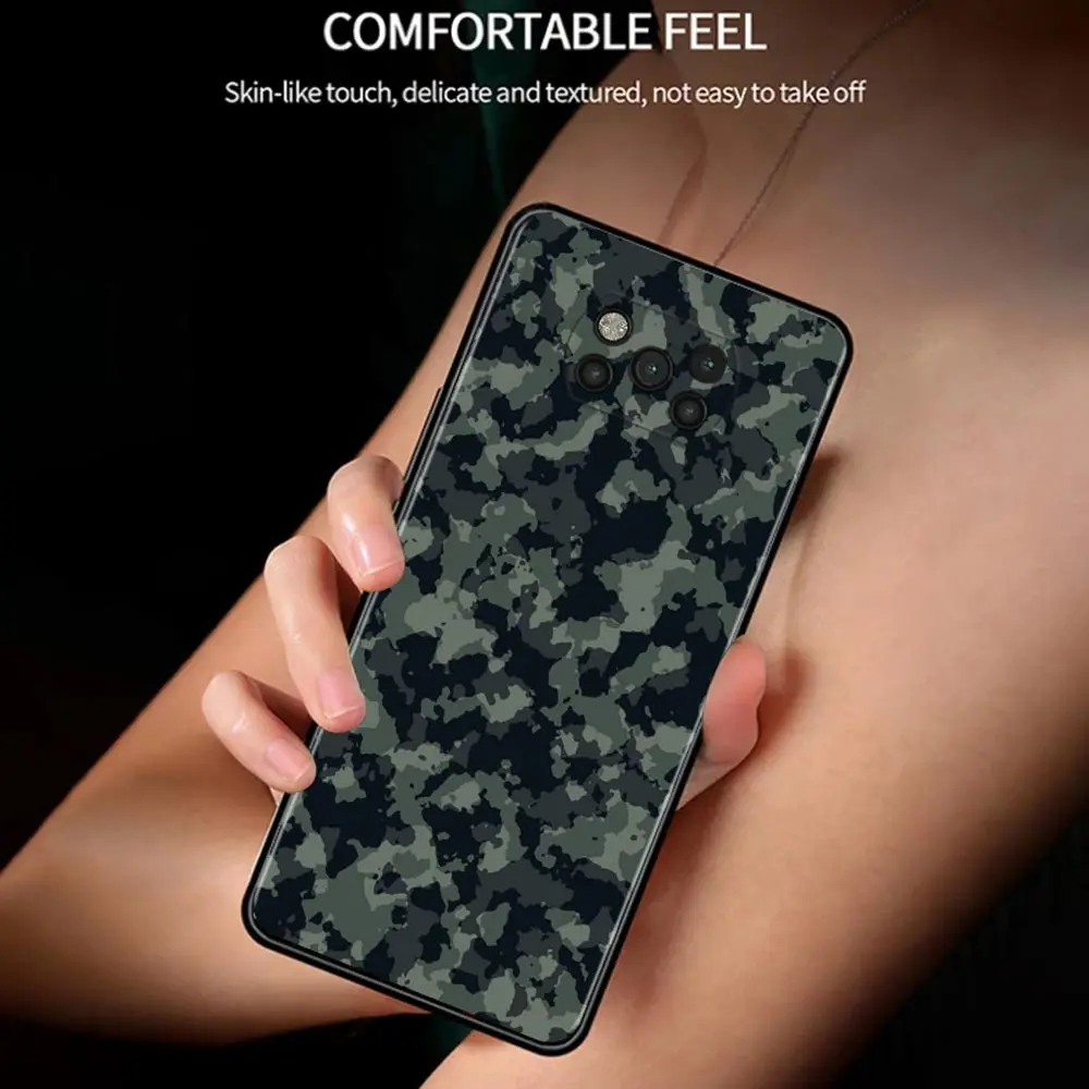 Case For Poco X3 NFC M3 Pro M3 F3 F1 Capa for Mi Note 10 Pro Caso For Xiaomi CC9 Pro A3 A2 Camouflage Pattern Camo Military Army