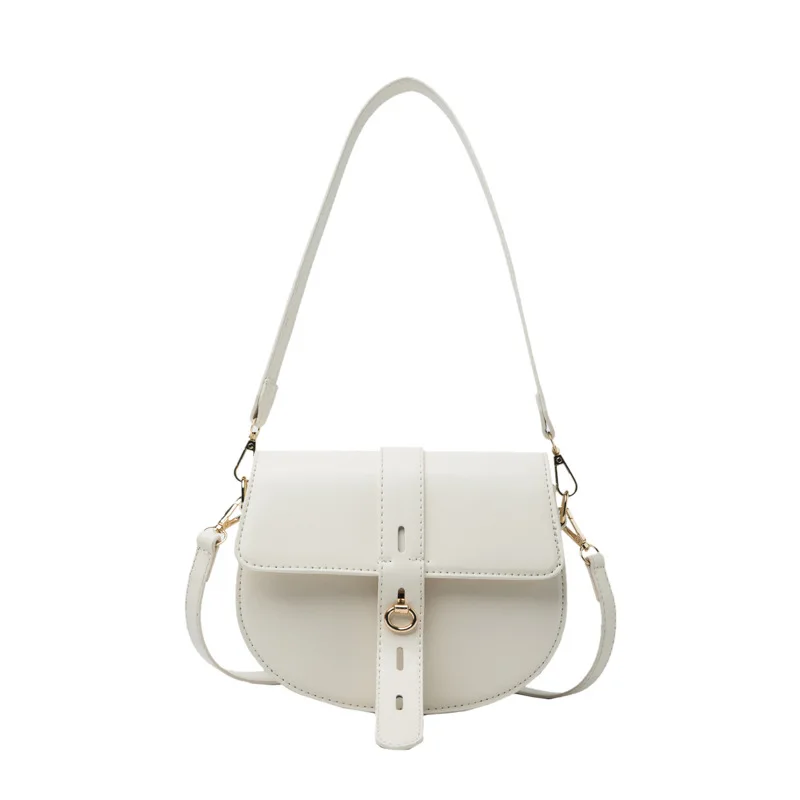 

Bags Solid Color Saddle Shoulder for Women 2021 Quality Pu Leather Summer Female Crossbody Bag Fashion New Luxury Brand Handbags
