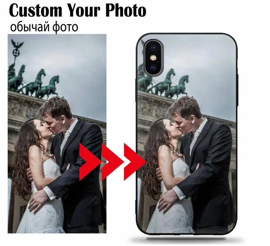 Чехол для телефона с изображением на заказ iPhone 6 7 plus 8 Plus X 11 Pro XS MAX XR подарок