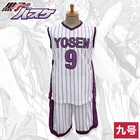 Аниме куроко's Баскетбол куроко но басуке Косплей йозен школа #9 мурасакибара атсуши баскетбольная форма Джерси Спортивная одежда Топ