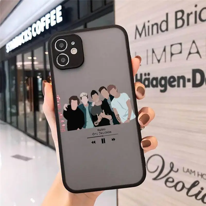 

Louis Tomlinson One Direction Phone Case matte transparent For iphone 7 8 11 12 plus mini x xs xr pro max cover
