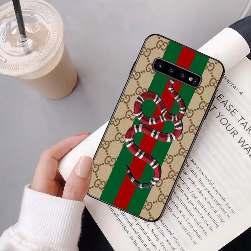 

Luxury Style Phone Case For Samsung S20 Ultra S10 S10e S8 S9 Plus S7 Edge Note 10 9 8 Black Soft TPU Cove Fundas