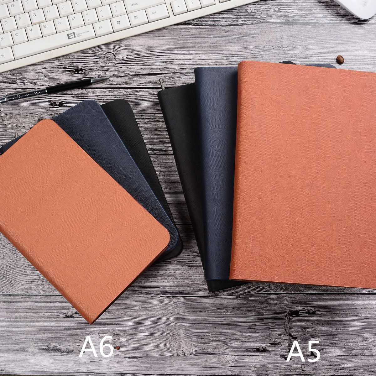 Крокодиловой кожи с сохраненным природным лицом Тетрадь папка A5 Бизнес на молнии