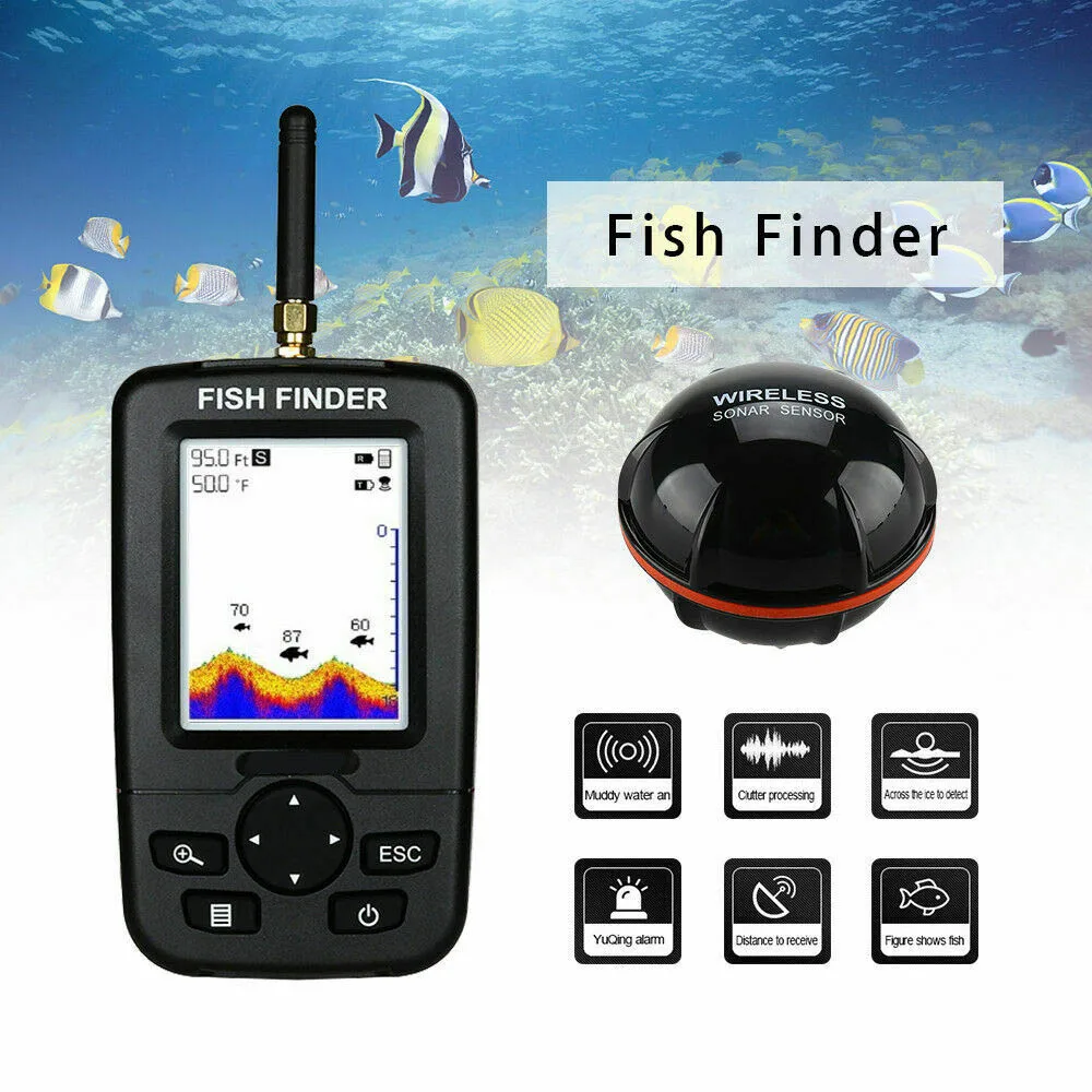 

VERY100 500M 3 Hoppers Fishing Bait Boat RC Wireless Hook Bait Post Boat with LCD GPS Sonar Sensor Fishfinder,Carrybag,Battery
