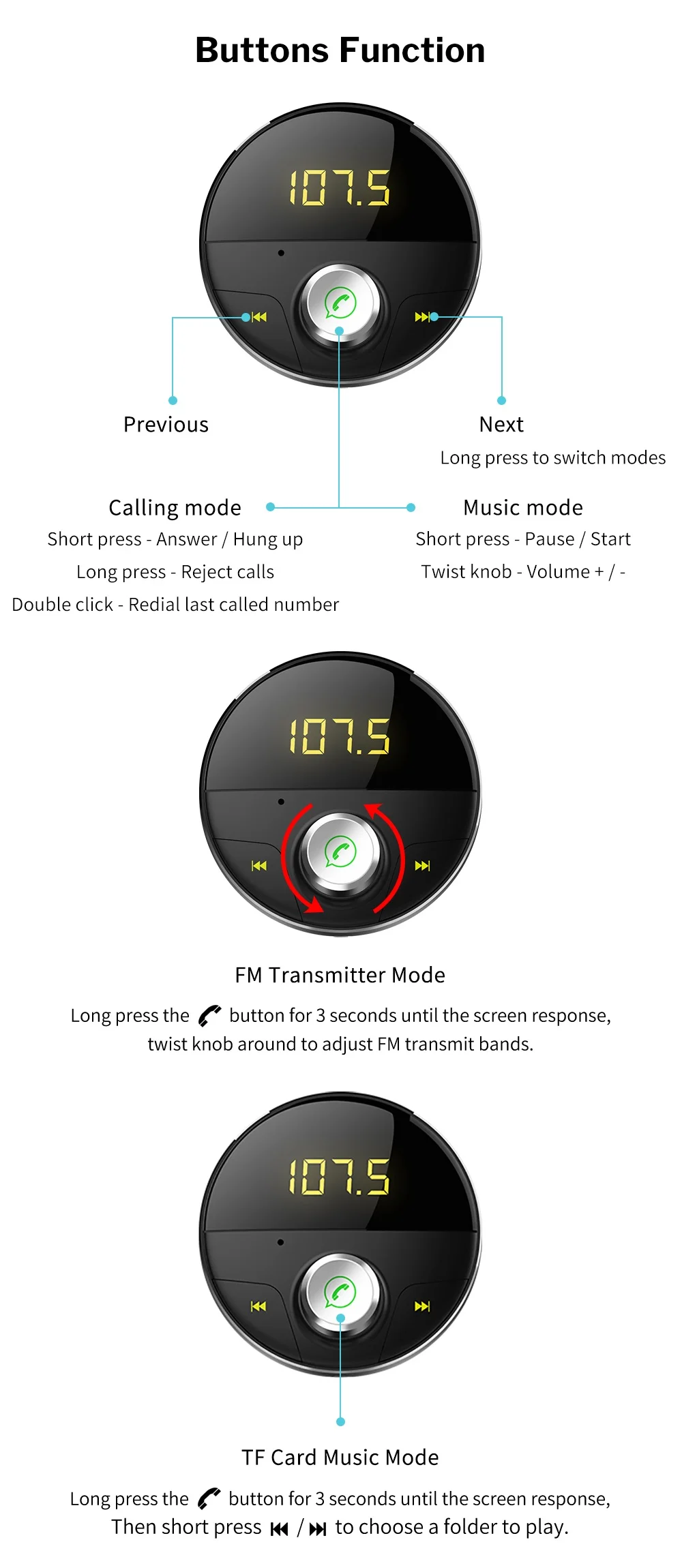 Deelife 3,5 мм разъем AUX Bluetooth 5,0 адаптер для автомобиля MP3-плеер беспроводной Авто Громкая связь USB FM модулятор Handsfree автомобильный комплект