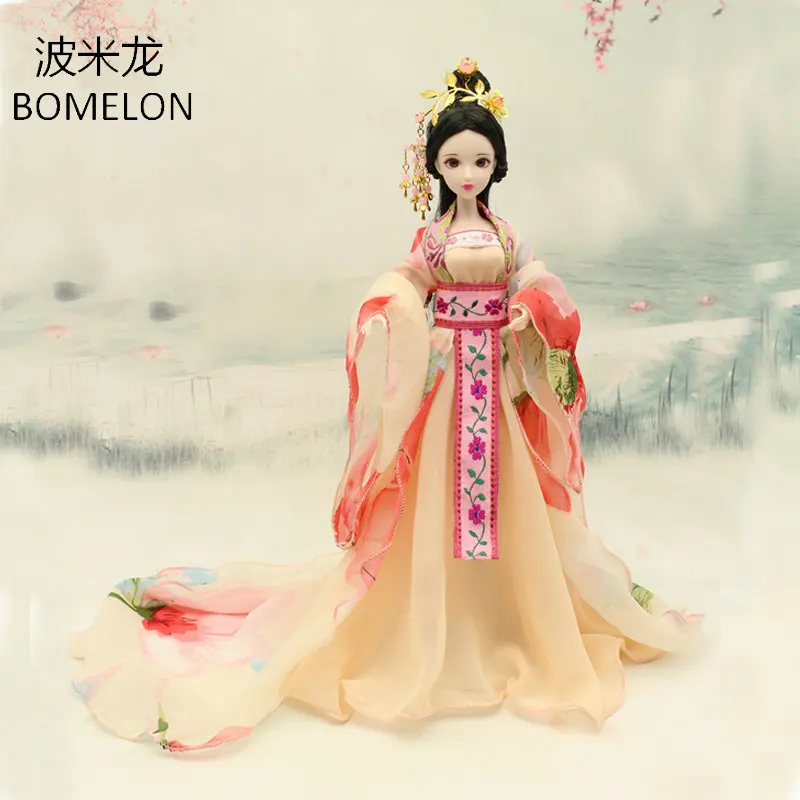 Ручная работа Bjd 1/6 Одежда для кукол Китайский древний костюм шифоновая девочек 30