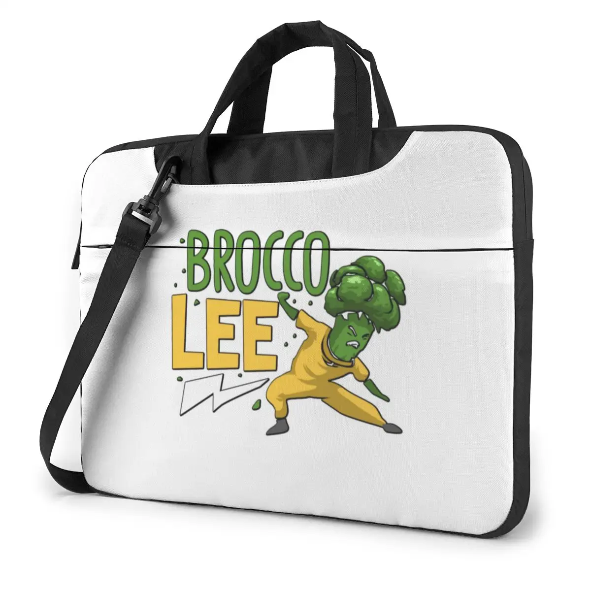 

Bruce Lee Laptop Bag Case Bicycle With Handle Computer Bag Carry Cute Laptop Pouch
