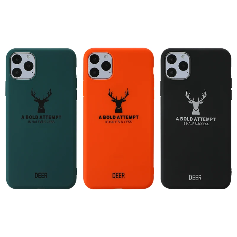 Чехол для Apple iPhone 6 6s 7 8 Plus X XR XS MAX 11 Pro мягкий чехол из ТПУ с рисунком Hello Deer милый