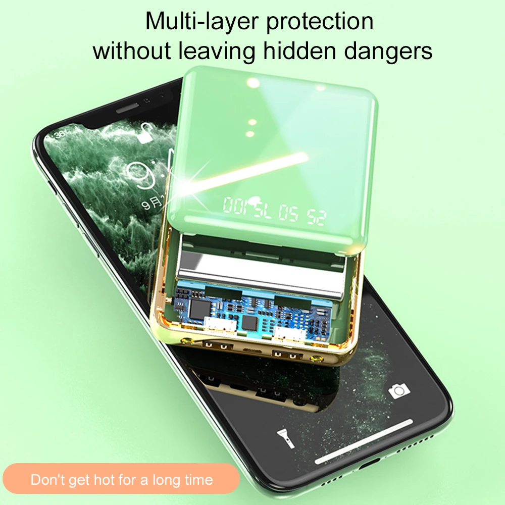 Внешний мини-аккумулятор CASEIER на 20000 мАч для iPhone 11 со светодиодным дисплеем |