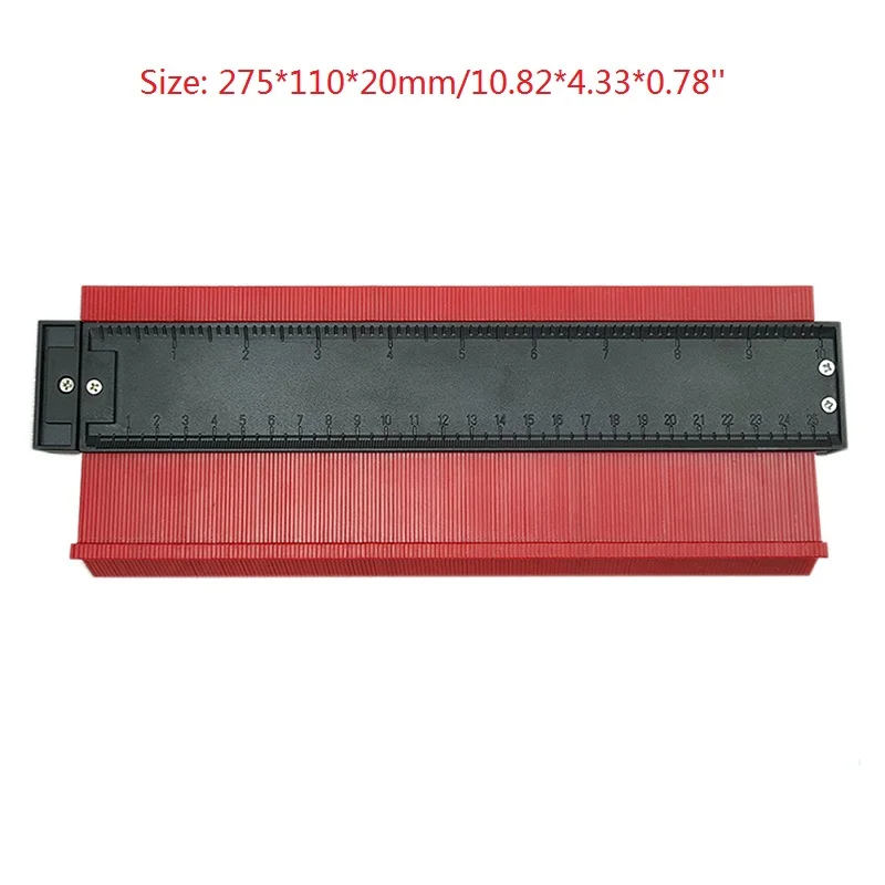 10 inch 5/6/10 дюймов контур профиль копия датчик Пластик Дубликатор duplo и Стандартный Дерево Лазерная маркировочная инструмент в клеточку измерены в ненатянутом ламинат Плитки основные инструменты - Цвет: 10 inch