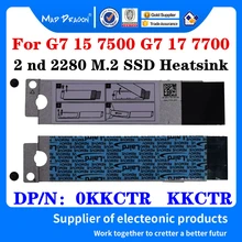 New Original 0KKCTR KKCTR For Dell G7 15 7500 G7 7700 Gaming Laptop 2 nd 2280 M.2 SSD Cooling Heatsink Hard Drive Bracket Cover