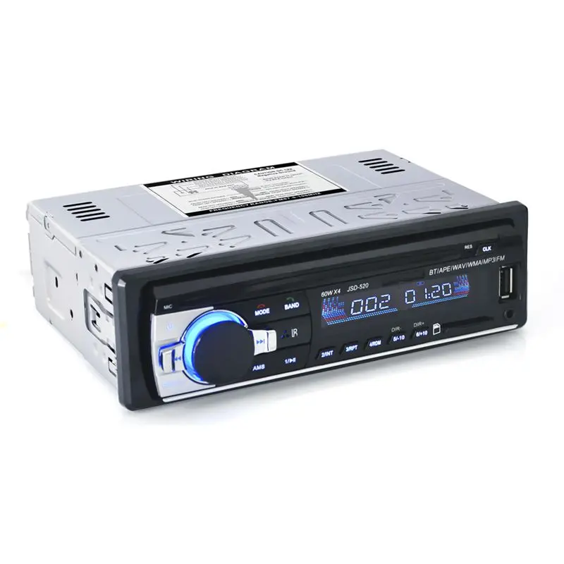 

Car Bluetooth Autoradio Stereo Radio FM Aux Input Receiver SD USB JSD-520 12V In-dash 1 din Car MP3 Multimedia Player