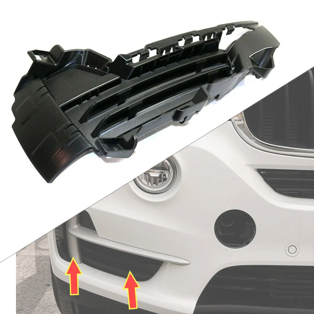 

Для BMW F15 X5 2014 2015 2016 2017 автомобильный передний бампер Нижняя сетка решетка правая сторона текстурированная Закрытая сетка черный 51117307994
