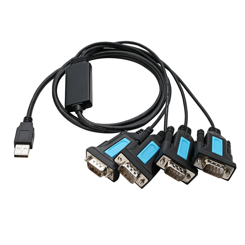 4 Порты и разъёмы Профессиональный загрузок Переходник USB RS232 DB9 адаптер конвертер