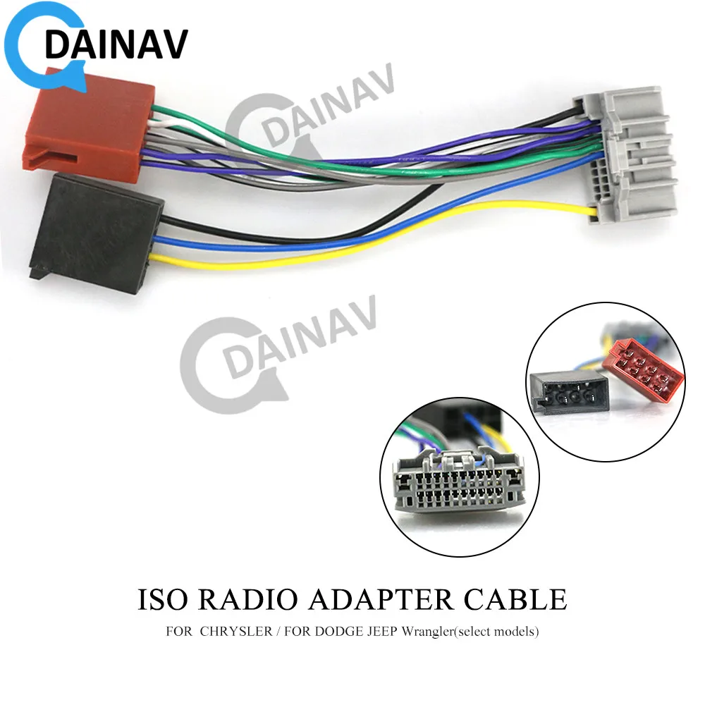 

12-134 ISO Radio Adapter forCHRYSLER for DODGE JEEP Wrangler(select models) Wiring Harness Connector Lead Loom Cable Plug