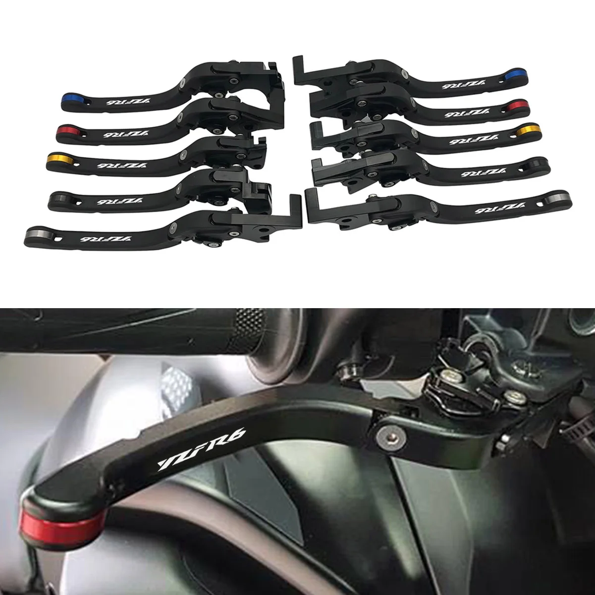 SEMSPEED Мотоцикл с ЧПУ Новые складные только сцепные рычаги для Yamaha R6S Европейская