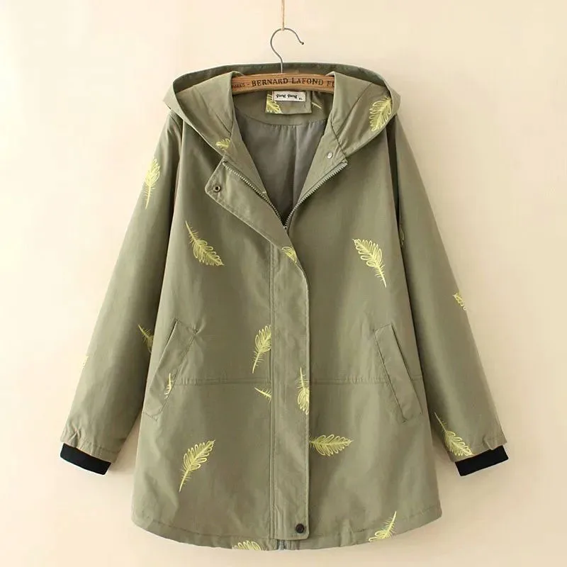 Сезон весна осень Ветровка для женщин в Корейском стиле Повседневная Свободная