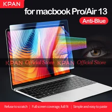 KPAN Anti-blue Macbook Screen Protector Flexible Glass Film for Pro/Air 12 13 15 16 inch M1 Chip A2337 A2338 A2179 A2141 A2289