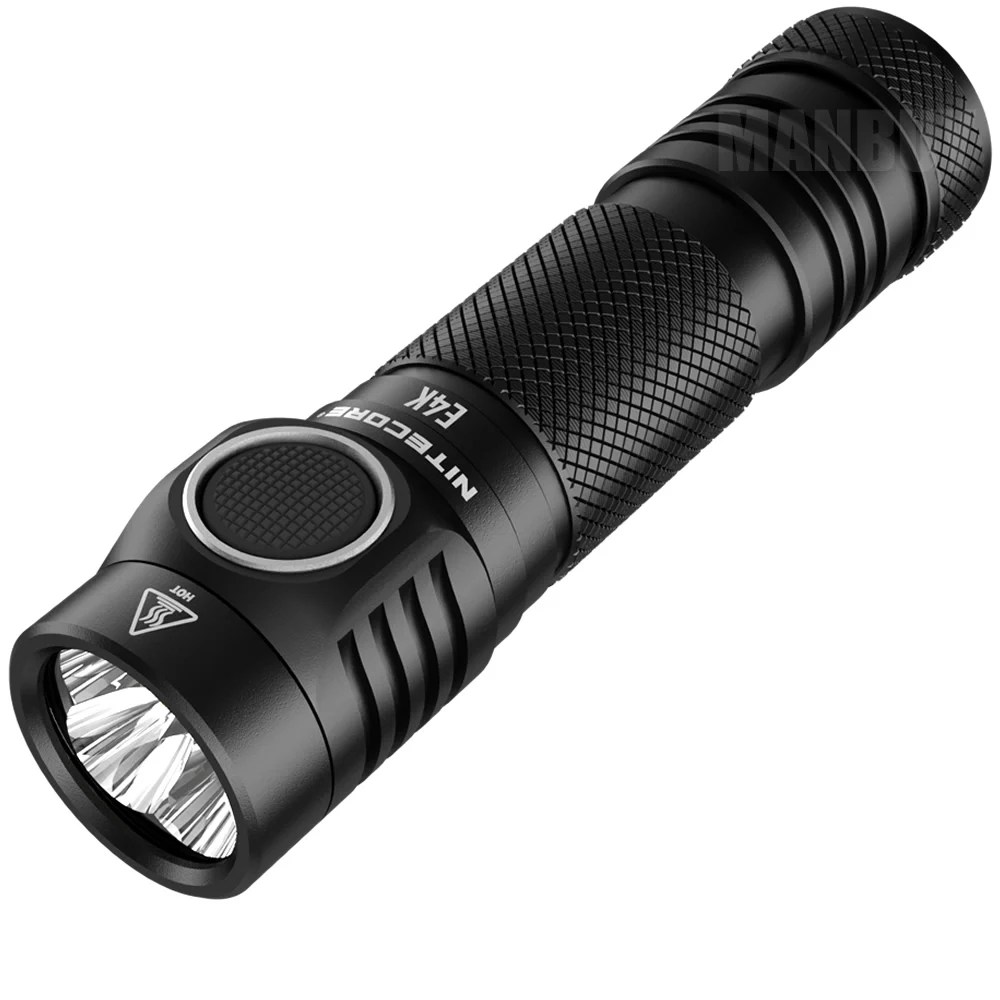 2021 Nitecore E4K 4400 люмен компактный фонарик для повседневного использования 4xCREE XP L2 V6
