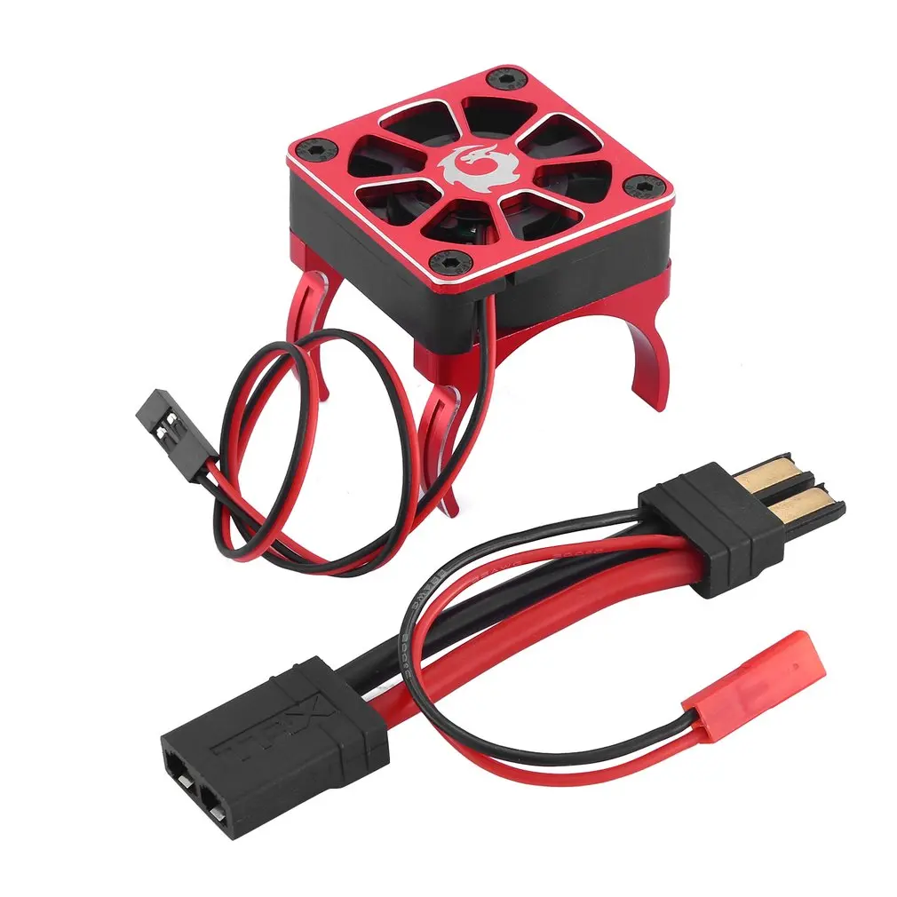 

Motor Double Clip Radiator With Adapter Cable For TRX-4 SCXI10 RC4WD RC Car 540 550 Heat Dissipation
