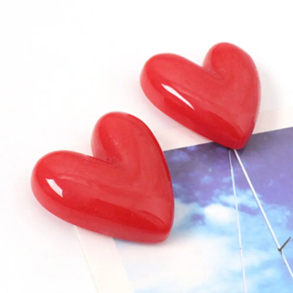 Гладкие магниты на холодильник в форме сердца милые романтические креативные