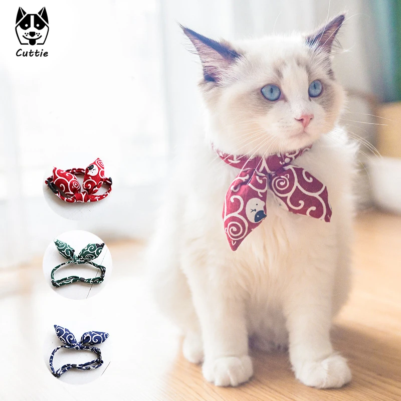 Кошачий ошейник бант кошачий для кошек и маленьких собак аксессуары котят товары