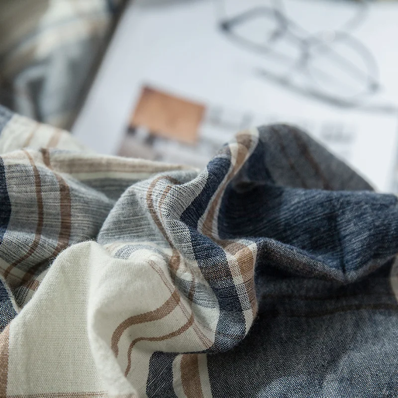 Бесплатная доставка хлопковый комплект в клетку 100% хлопок постельные