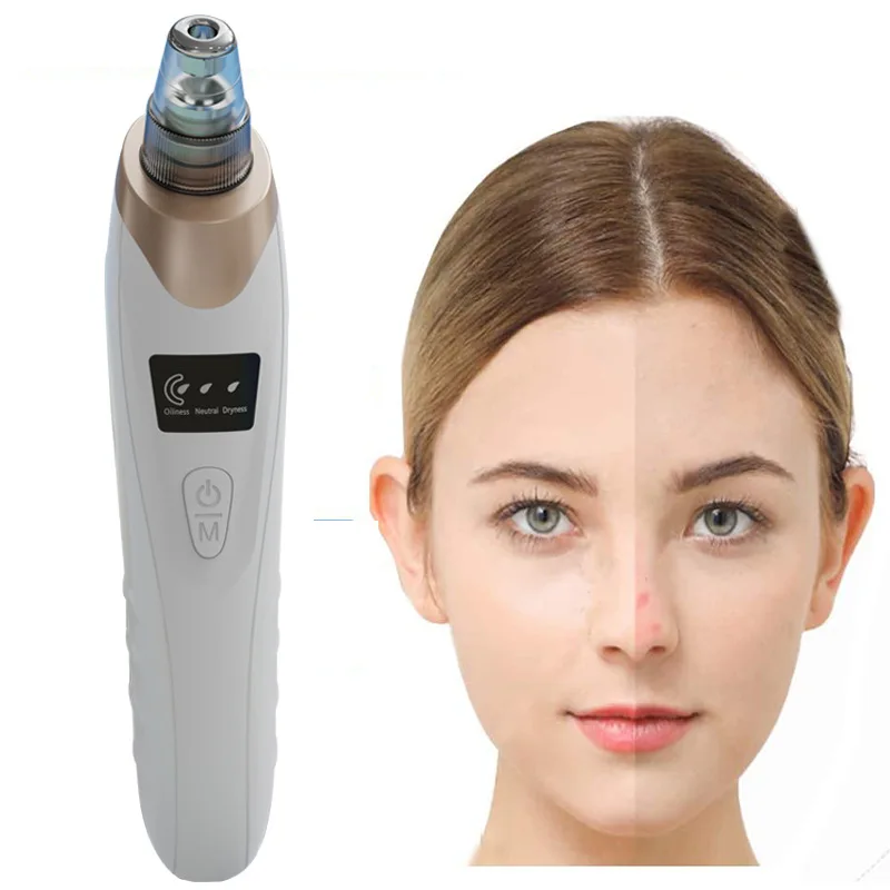 

Nose Blackhead Remover Vacuum Suction With Hot Compress Beauty Exfoliating Acne Removal Face Deep Pore Cleaner Skin Care Tools