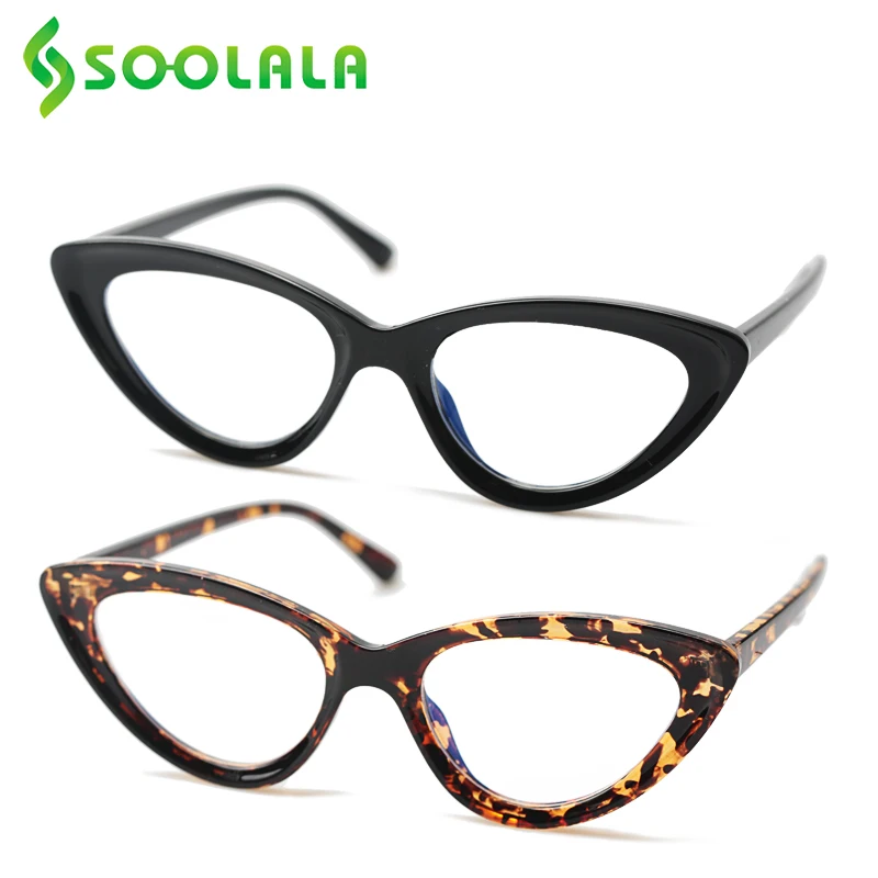 SOOLALA 2 шт. солнцезащитные очки "кошачий глаз" антибликовыми свойствами