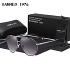 Мужские солнцезащитные очки с поляризацией, зеркальные очки-авиаторы из сплава, для мужчин и женщин, 2021