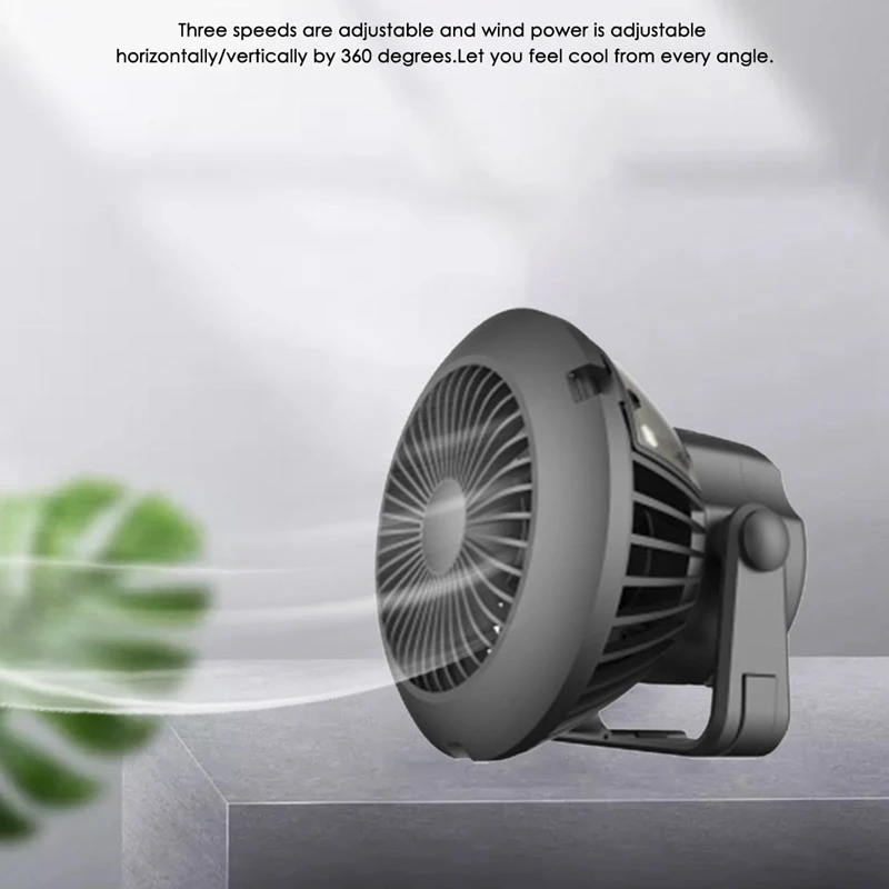 Portable LED Camping Lantern with Ceiling Fan - Solar Power&amp USB Rechargeable Tent Light for Outdoor Hiking | Бытовая техника