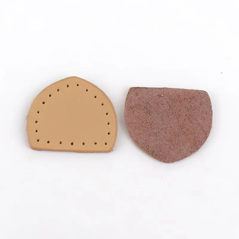 Beige Meetee 10 пар 3,8*3,3 см кожаные аксессуары для багажа кожа бегунок застежки молнии хвост DIY ручная швейная молния Декоративная прищепка ZT006 - Цвет: Beige