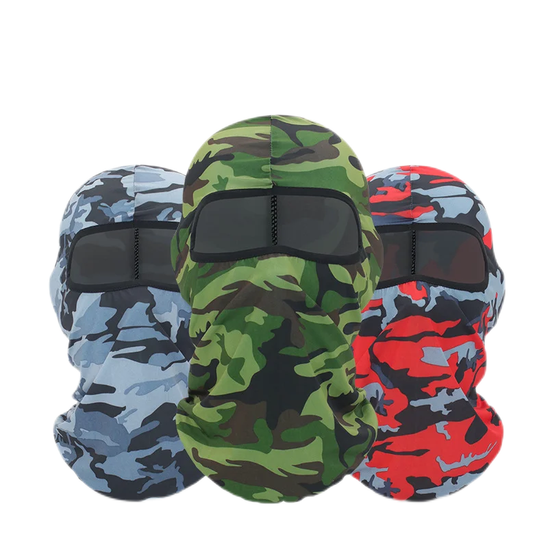 Камуфляжная Балаклава маска на все лицо Лыжная зимняя шапка Велосипедный Чехол