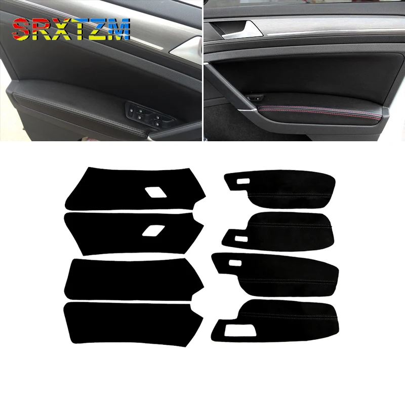 SRXTZM 4 шт. Новый интерьер микрофибры кожаный Слот для двери автомобиля/подлокотник