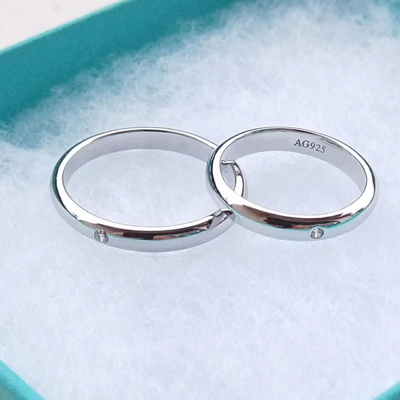 

925 Original Sterling Silver Ring Woman's Luxury Brand Peretti Rings Stones Decoration Couple Promise Jewelry Gift 2021 Trend