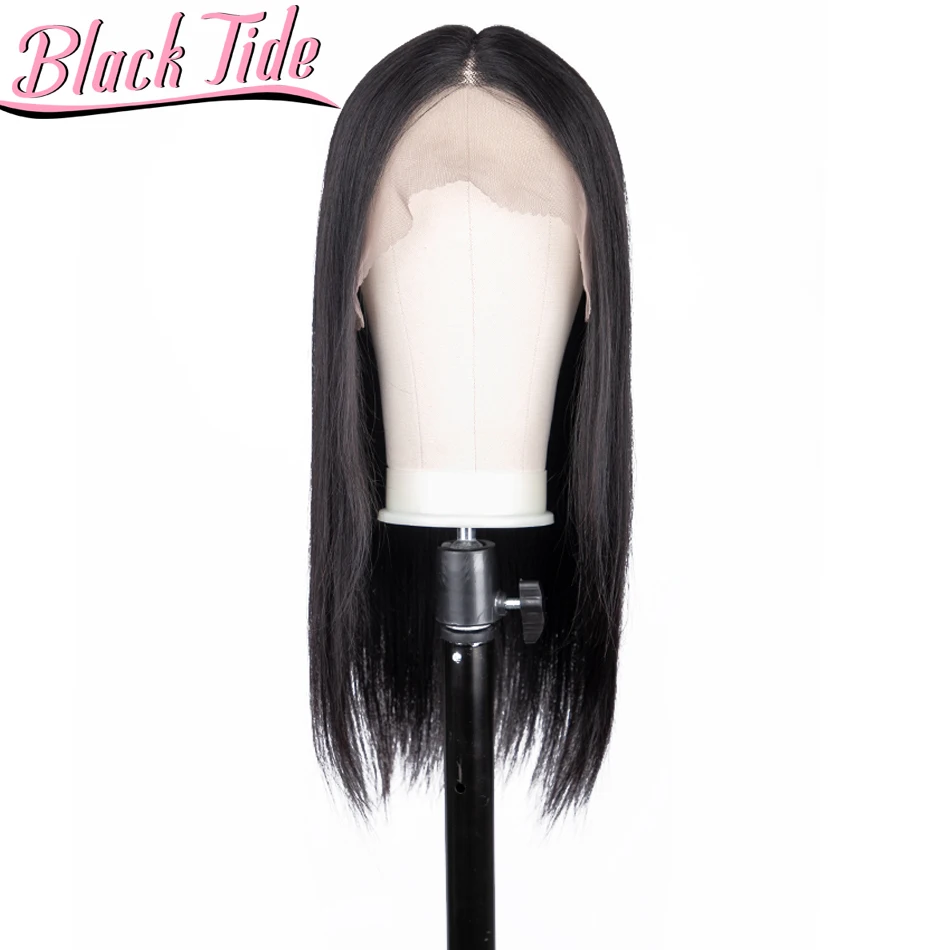 Парик из натуральных волос на сетке 13x1 с прямым закрытием | Шиньоны и парики