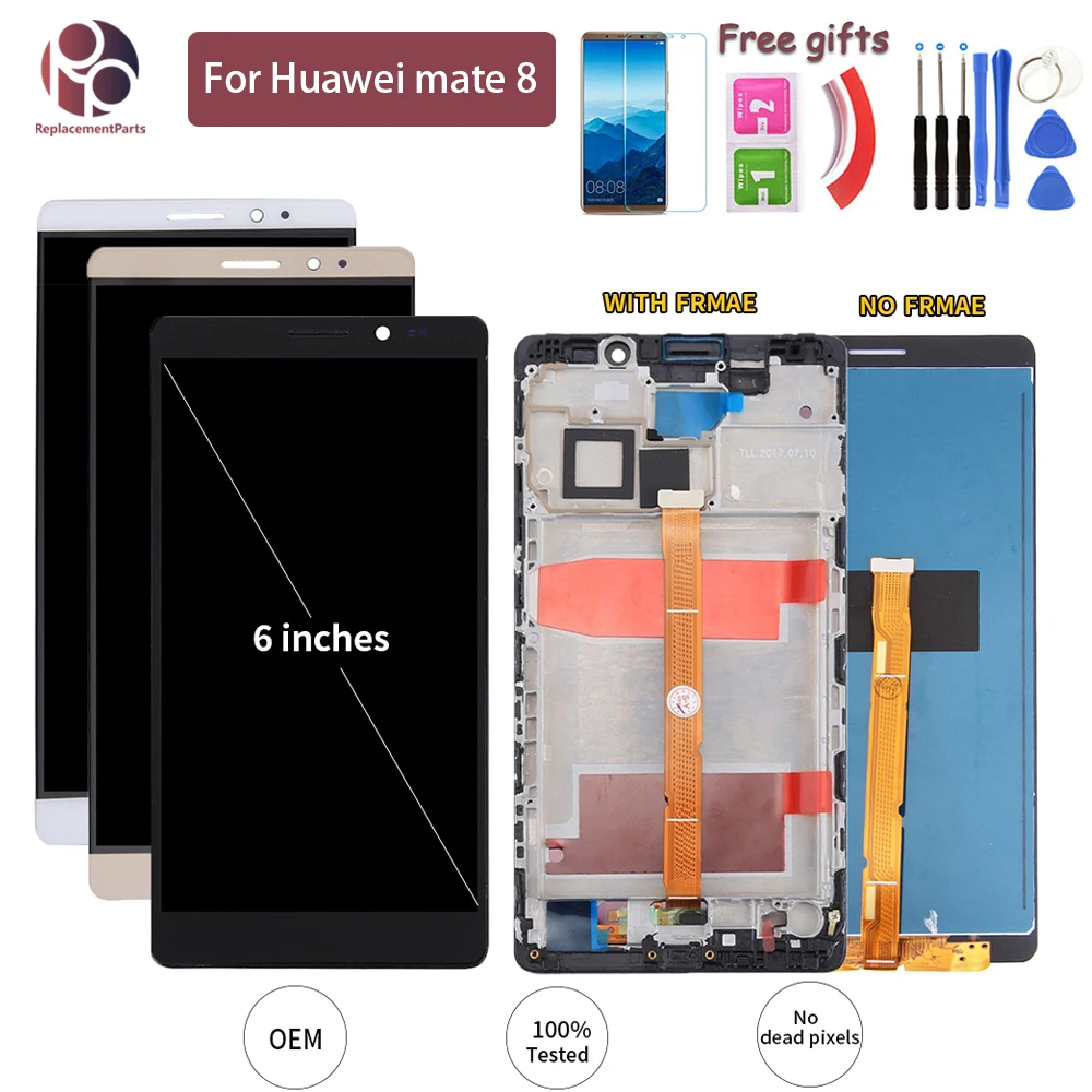 Мобильный телефон lcd дисплей для huawei mate 8 6 0 &quotmate NXT L29 кодирующий преобразователь