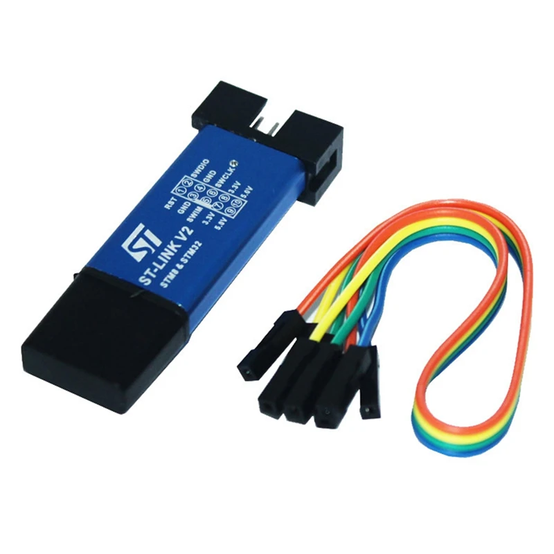 

ST LINK V2 STM8 STM32 симулятор загрузки программирования с покрытием кабель Dupont для ПК