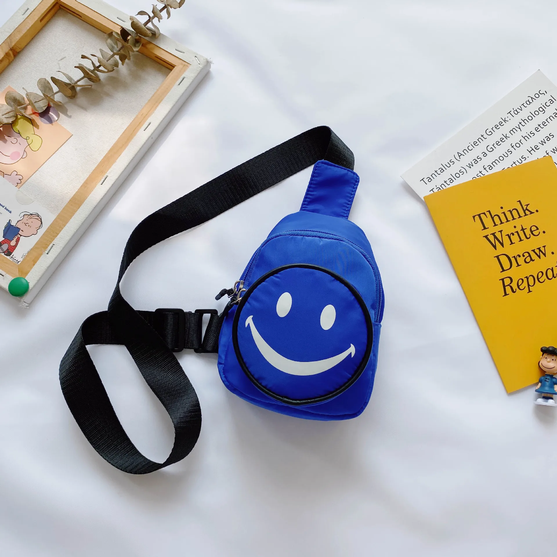 

Cartoon Smile Children's Small Messenger Bag Korean Casual Baby Kids Chest Shoulder Bags Boys Girls Coin Purse Handbags Pouch