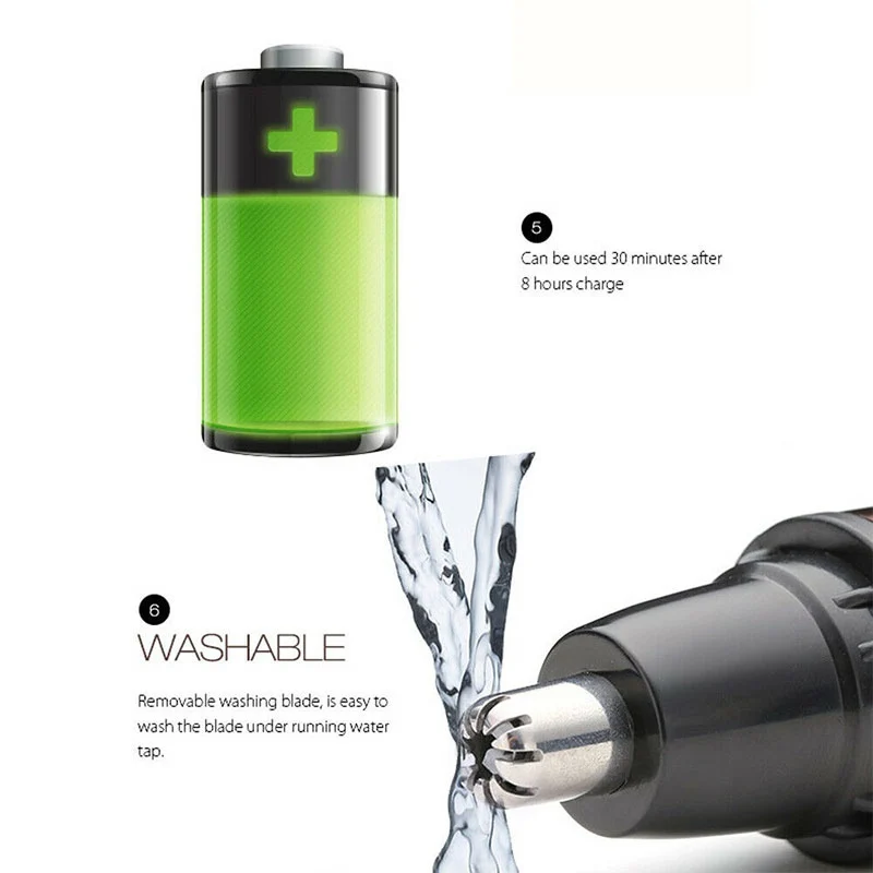 Электрический триммер для бритья волос в носу безопасный уход за лицом носовой