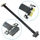 Кабель Riser PCI Express PCIe Gen3.0 x1 x16 ленточный Удлинительный кабель PCI-E 1x16x3,0 R11SF без силовой линии