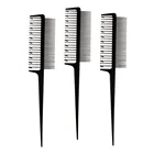 3x антистатическая ткань подсветка тиснения фольгой гребень для волос для окрашивания волос