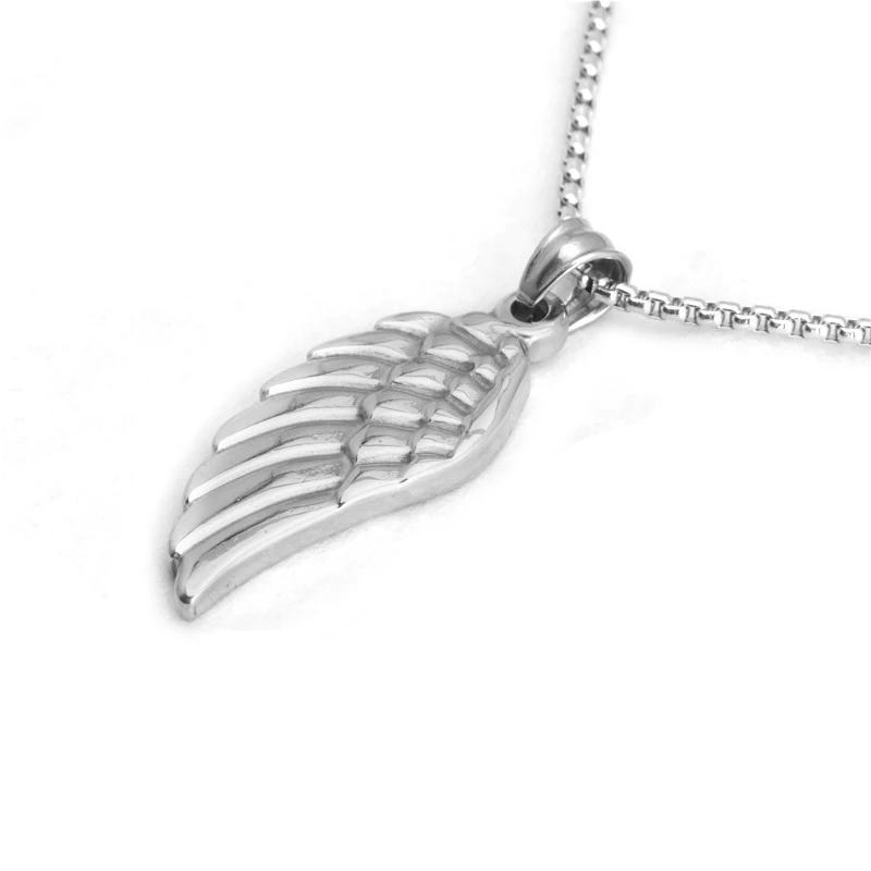 Цепочка из нержавеющей стали Angel wingsPendant, колье, ожерелье, ожерелье, колье, женское ювелирное изделие, панк, хип-хоп цепочка, ожерелье ангела