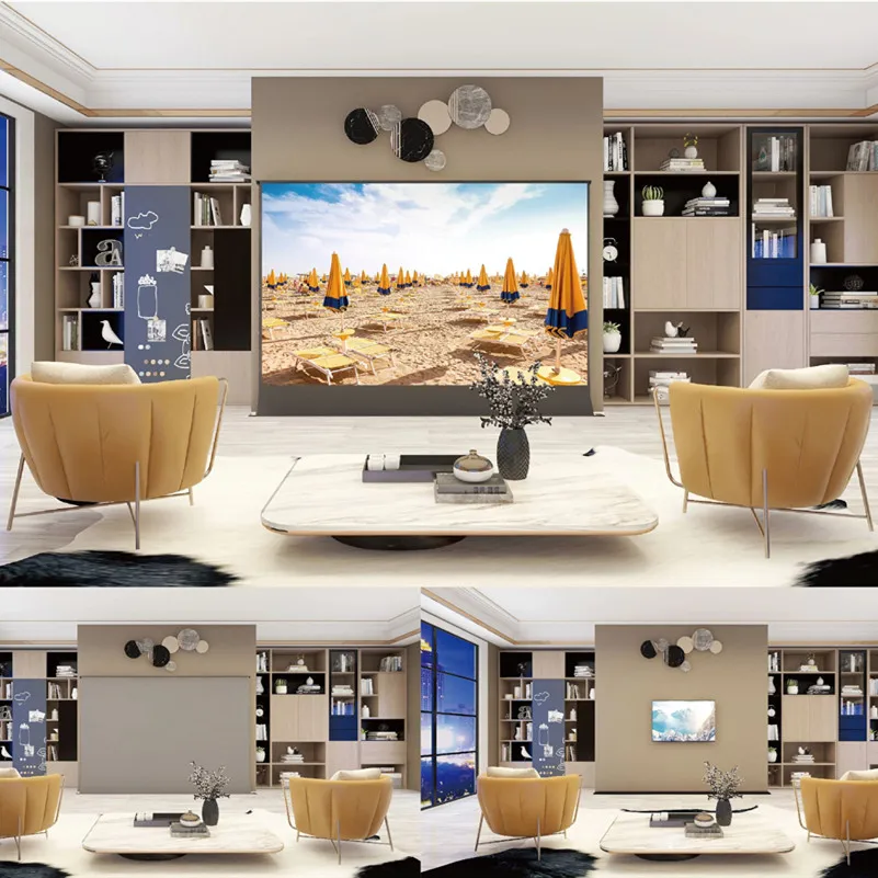 Портативный моторизованный напольный проектор с ALR гибкий электрический