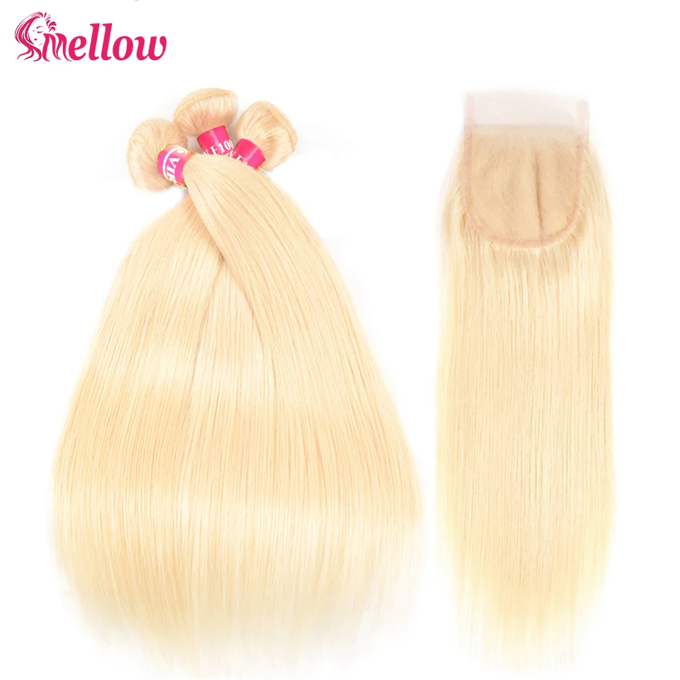 613 медовые светлые пучки с застежкой бразильские прямые человеческие волосы