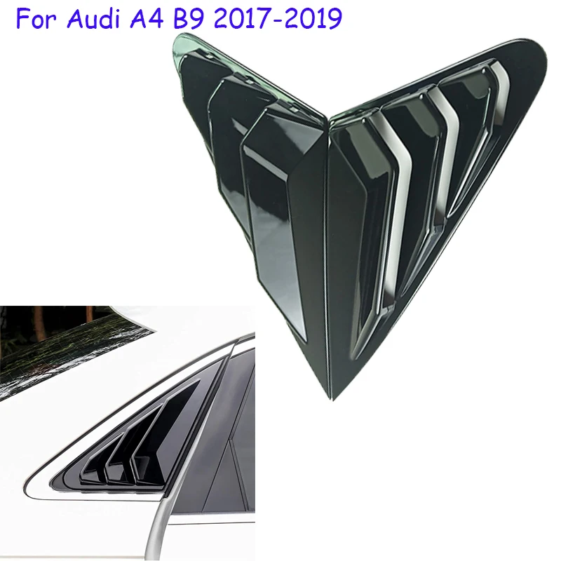 

Для Audi A4 B9 2017 2018 2019 автомобильное украшение, задние оконные жалюзи, треугольные Защитные чехлы для окон, Обрезанные жалюзи, наклейки
