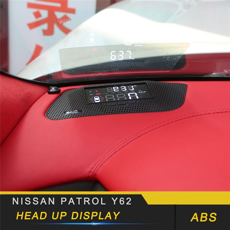 Для Nissan Patrol Y62 Armada 2010- HUD на лобовое стекло Дисплей авто-Стайлинг превышение скорости Предупреждение лобовое стекло сигнализации проектор Системы