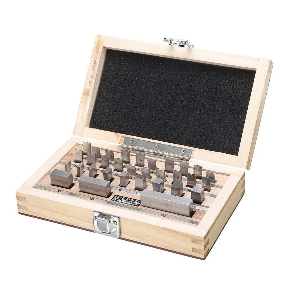 32pcs High Speed Steel Metric Gauge Blocks Router Table Set Standard Metric Gauges Precision 0.001Measuring Lathe Tool